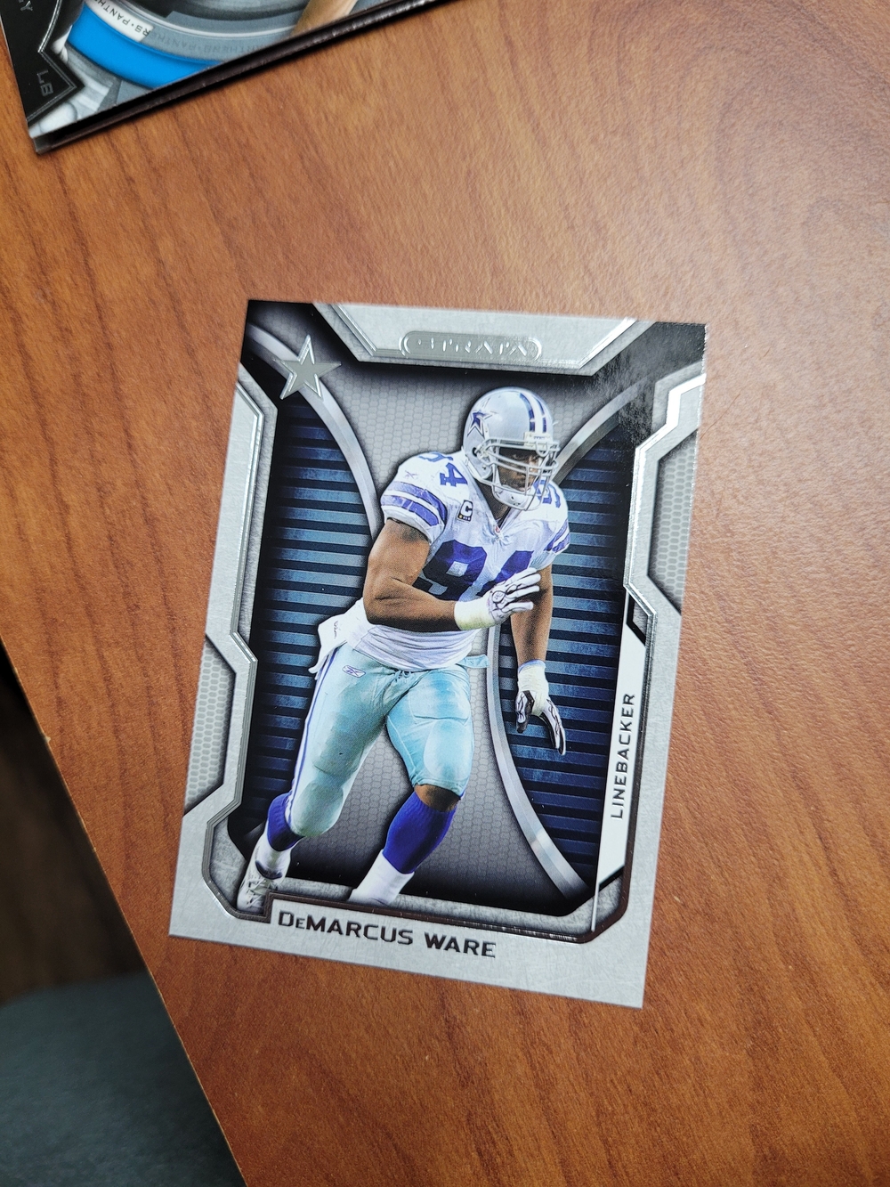 Topps Silver, Blue and White DeMarcus Ware Football Trading Card